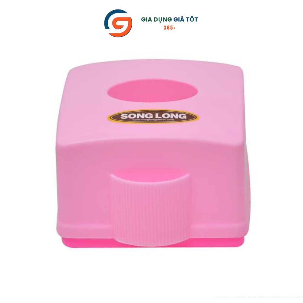Hộp giấy ăn nhựa có lò xo, hộp đựng giấy ăn để bàn kèm lỗ tăm, gọn nhẹ cho quán cơm, nhà hàng