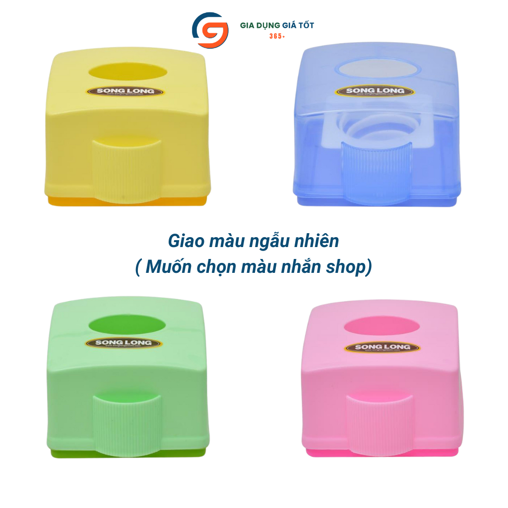 Hộp giấy ăn nhựa có lò xo, hộp đựng giấy ăn để bàn kèm lỗ tăm, gọn nhẹ cho quán cơm, nhà hàng