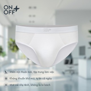 Quần lót nam hàng không dáng brief Micro Modal Air nhẹ tựa như không mềm mát kháng khuẩn ONOFF -18UQ25A023