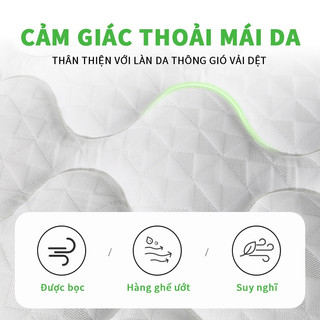 Nệm Foam lò xo 20cm KADE Home Goods Mattress Đệm cao su non Lò xo liên kết, 2 lớp mút hoạt tính