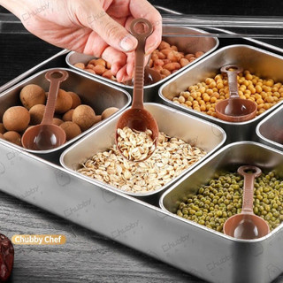 Hộp gia vị Inox Cao Cấp 4/6/8 Ngăn đựng topping bánh mì gia vị thực phẩm Kèm Nắp Inox chất liệu an toàn cho sức khỏe