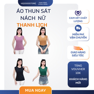 [Combo ] Áo sát nách gân tăm nữ cổ tròn Basic, áo thun ôm Body,dễ phối đồ,dáng xinh xu hướng Hàn.