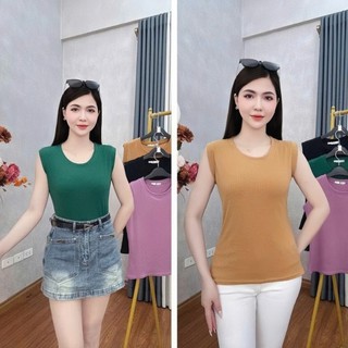 [Combo 2 áo] Áo Sát Nách Nữ Gân Tăm Co Giãn – Áo Thun Form Ôm Tôn Dáng, Không Tay Basic Đẹp