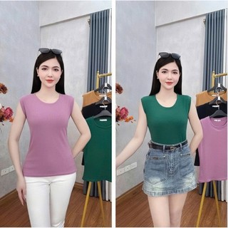 [Combo 2 áo] Áo Sát Nách Nữ Gân Tăm Co Giãn – Áo Thun Form Ôm Tôn Dáng, Không Tay Basic Đẹp