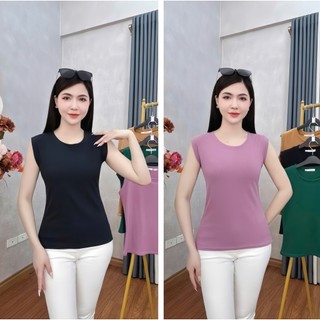 [Combo ] Áo sát nách gân tăm nữ cổ tròn Basic, áo thun ôm Body,dễ phối đồ,dáng xinh xu hướng Hàn.