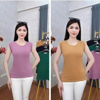 [Combo 2 áo] Áo Sát Nách Nữ Gân Tăm Co Giãn – Áo Thun Form Ôm Tôn Dáng, Không Tay Basic Đẹp