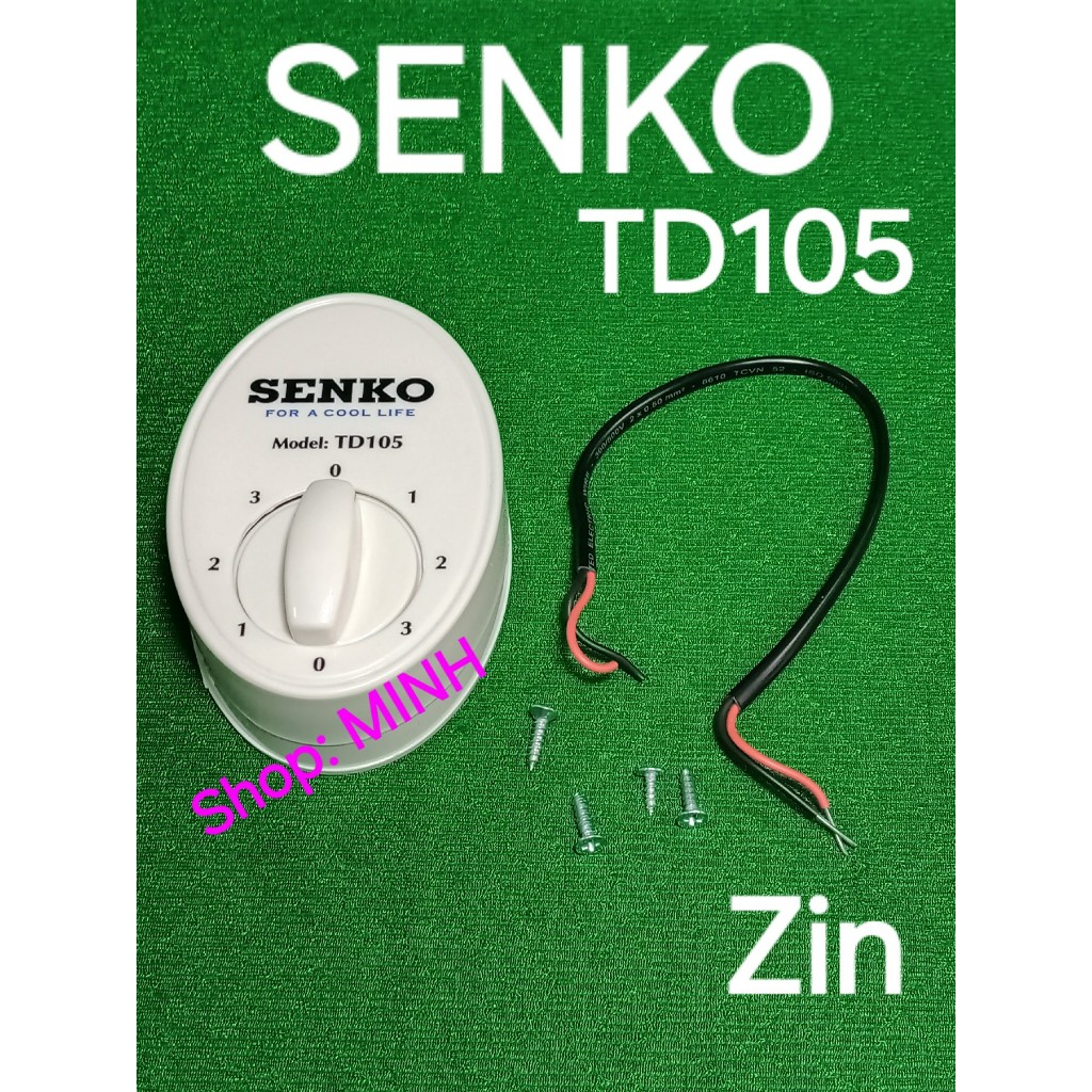 CÔNG TẮC quạt Senko TD105 zin theo máy – HỘP SỐ CÔNG TẮC kèm dây điện ...