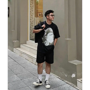 Áo Thun Cá Mập Dễ Thương Chất Vải Cotton Dày Dặn Áo Phông Bacsic Dễ Phối Đồ