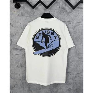 Áo Thun Stu Logo Form Rộng Unisex Nam Nữ Chất Vải Cotton Dày Dặn