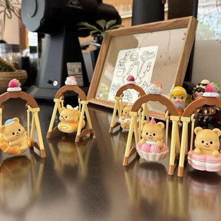 blindbox gấu bơ ngồi xích đu siêu xinh