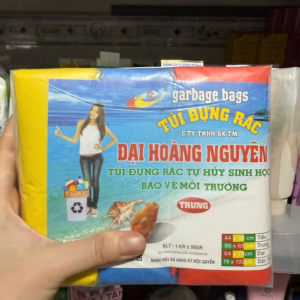 Túi Đựng Rác Tự Huỷ Sinh Học ĐẠI HOÀNG NGUYÊN 1 KG