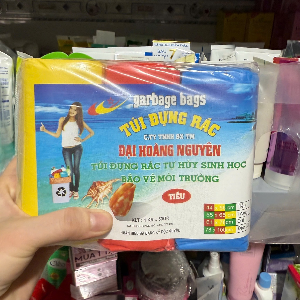Túi Đựng Rác Tự Huỷ Sinh Học ĐẠI HOÀNG NGUYÊN 1 KG