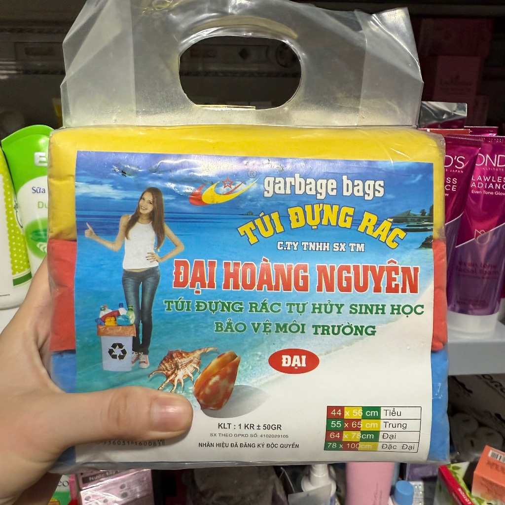 Túi Đựng Rác Tự Huỷ Sinh Học ĐẠI HOÀNG NGUYÊN 1 KG