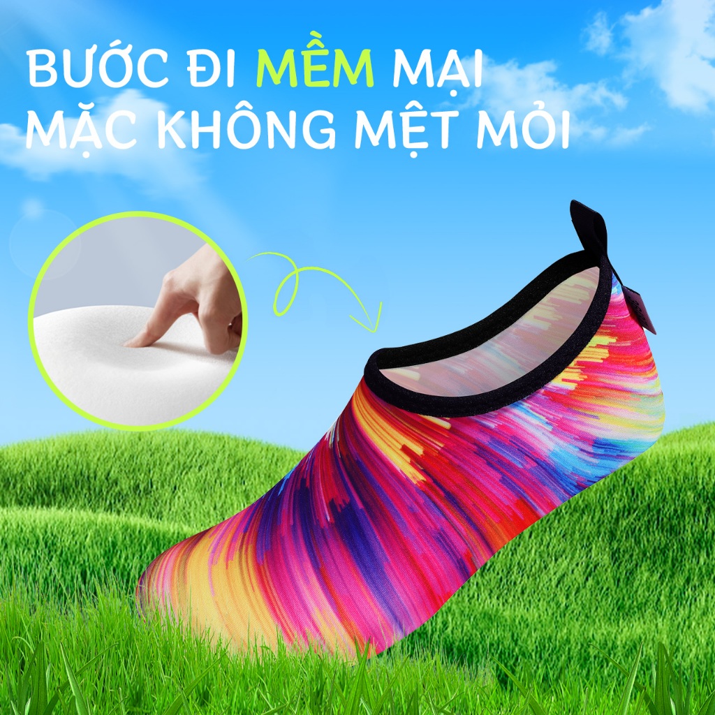 Giày bãi biển giày khô trong nhà giày trượt lướt sóng lặn yoga nam nữ giày thể thao dưới nước