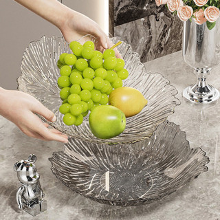 Đĩa Nhựa Trong Suốt Bông Hoa Tinh Tế HERO, Khay Đựng Hoa Quả, Khay Đựng Mứt Tết Sang Trọng