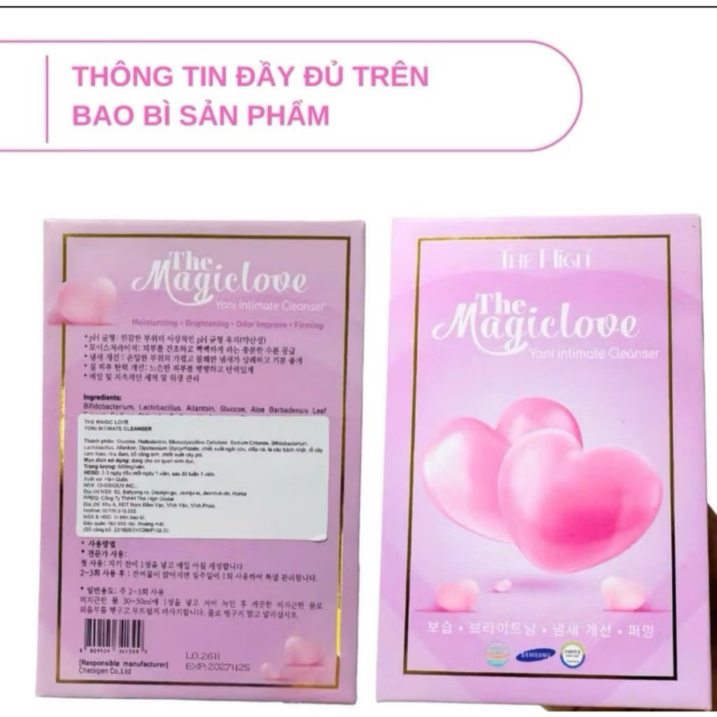 (HỎA TỐC)Dung Dịch Vệ Sinh Dạng Khô Hàn Quốc Yoni THE HIGH Hổ Trợ giảm mùi Hôi Vùng kín, đẩy sạch cặn