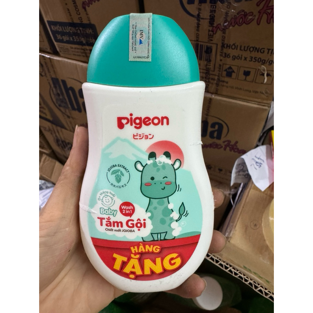 [CHÍNH HÃNG][MẪU MỚI]Tắm gội 2in1 Pigeon hương hoa hướng duong -hương jojoba chai 200ml/700ml(Mẫu mới)