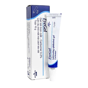 EyeGel - Gel bôi trơn mắt CARASE, Gel làm dịu khô mắt và bảo vệ mắt kéo dài tuýp 10g
