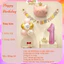 Set bóng bay trang trí sinh nhật cho bé gái tuổi mèo màu hồng siêu dễ thương ĐG100