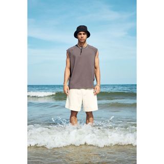 Áo Thun Ba Lỗ Nam Vải Cotton Form Loose - Routine 10S25TTO003