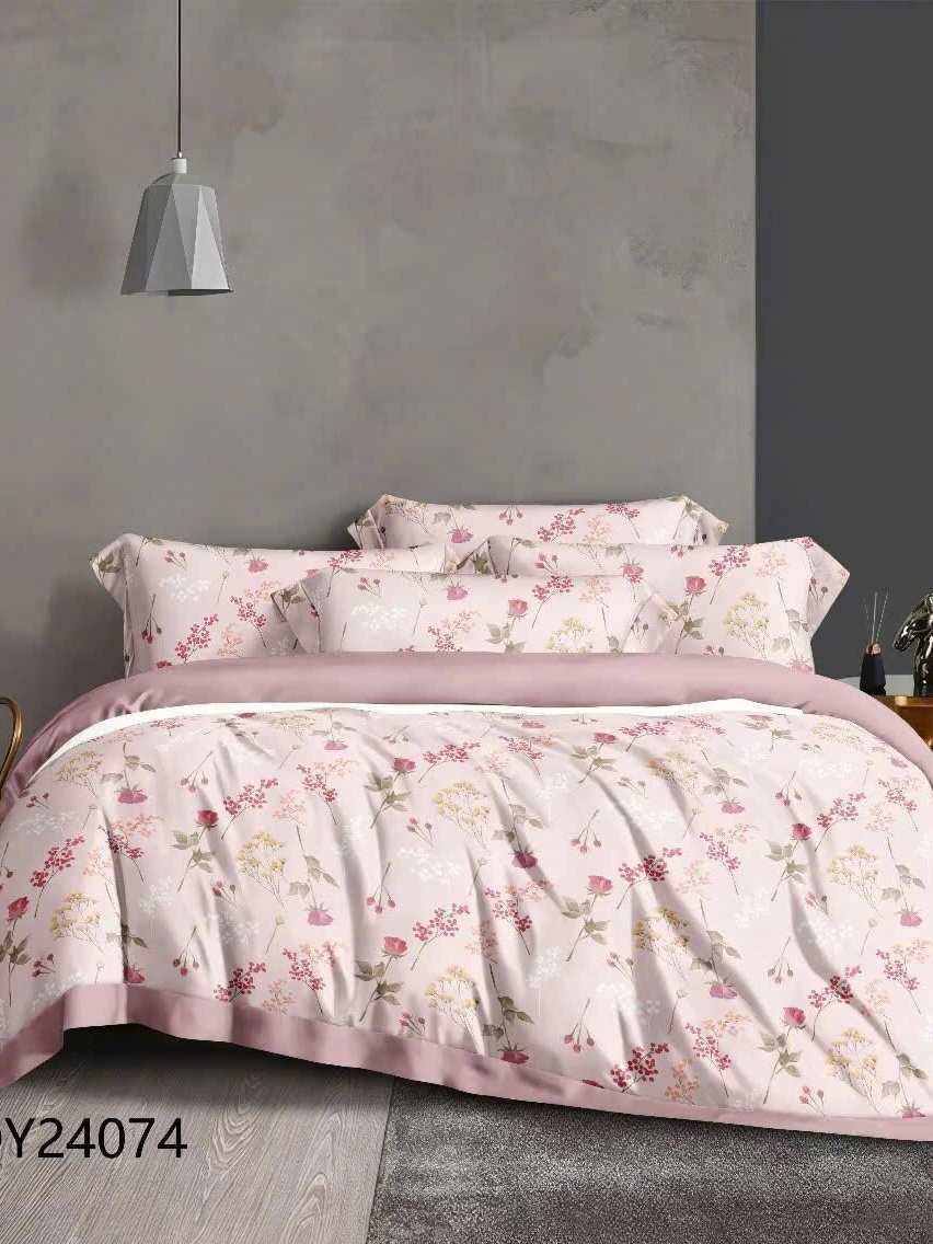 Bộ ga giường Tencel lụa cao cấp mát lạnh 4 món áo gối ôm có dây kéo mềm mịn không bao gồm mền