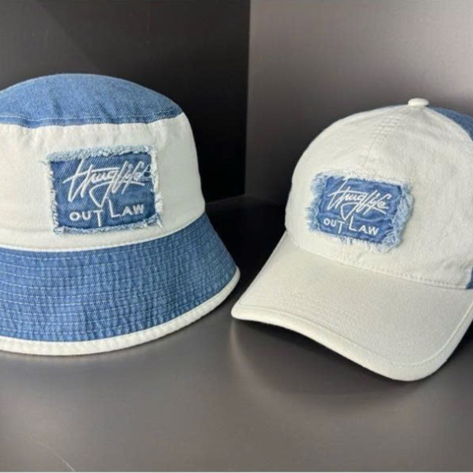 Combo 2 nón kết + nón bo, nón cặp, mũ tình nhân Thuglife vải jeans form chuẩn siêu đẹp (Ảnh thật)
