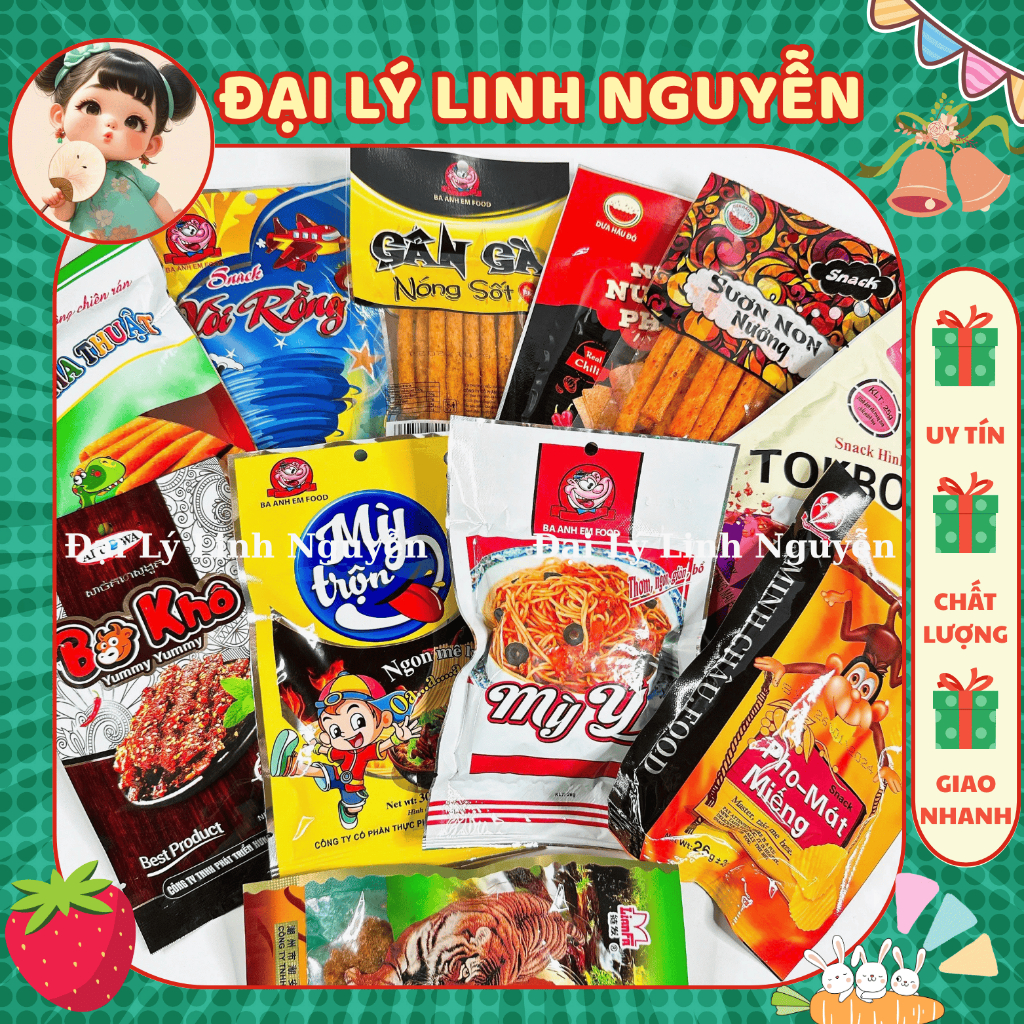 [COMBO 10 GÓI] Tăm Cay Các Loại Đồ Ăn Vặt Cổng Trường, Snack Bim Bim ...