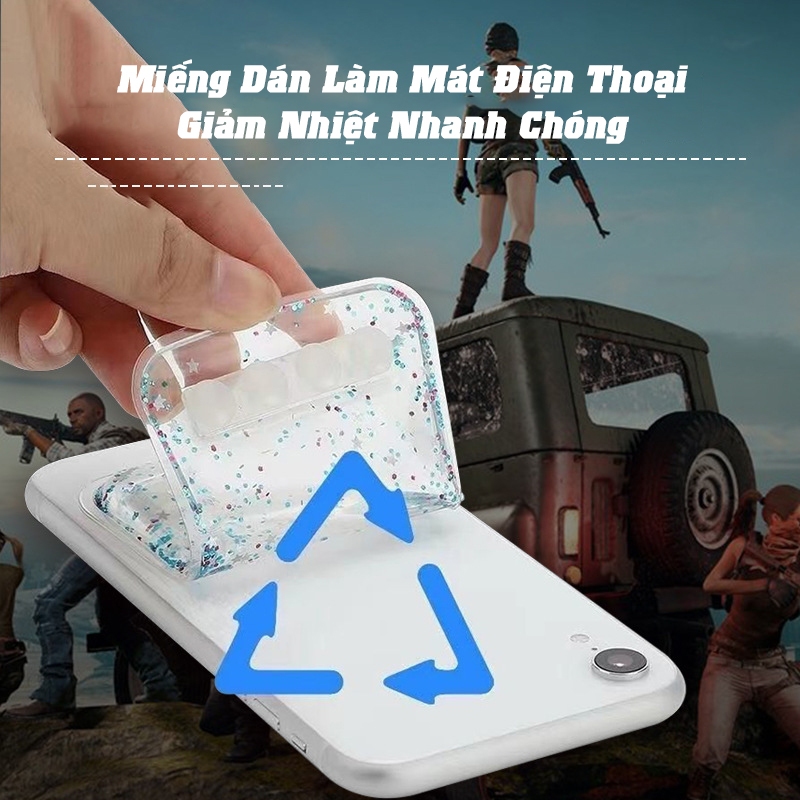 Miếng Dán Làm Mát Bằng Đá Hút Nhiệt Cho Điện Thoại, Máy Tính Bảng Chơi Game Giảm Nhiệt Nhanh Chóng