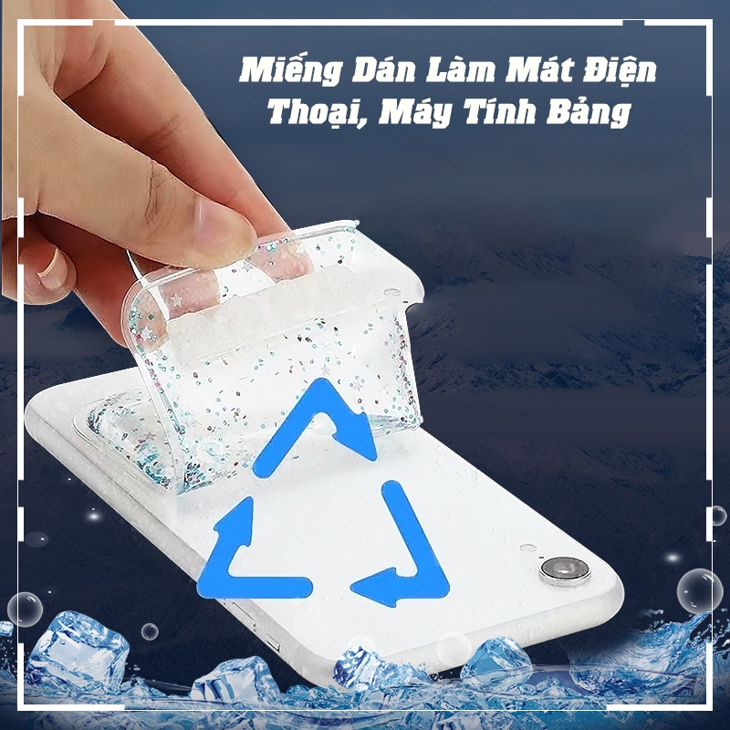 Miếng Dán Làm Mát Bằng Đá Hút Nhiệt Cho Điện Thoại, Máy Tính Bảng Chơi Game Giảm Nhiệt Nhanh Chóng