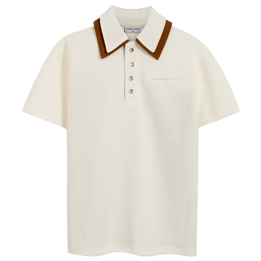 [NEW IN] Áo Polo nam CHILLTONE Thu Đông vải cotton 3D Vân Nổi, Thanh Lịch, Sang Trọng - SHINGHAI