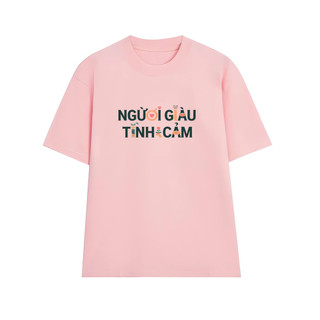 Áo thun oversize nam nữ Arttee mẫu Người Giàu Tình Cảm – Cotton 100% 250gsm, in bền - Trend Hài Hước