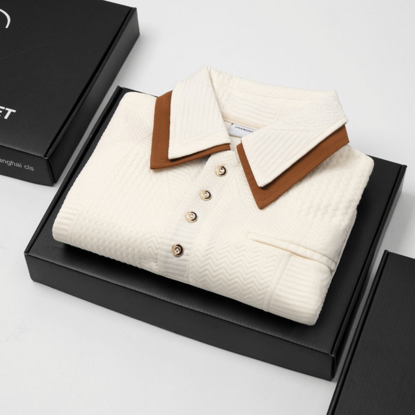 [NEW IN] Áo polo nam CHILLTONE vải cotton 3D Vân Nổi trẻ trung, Chuẩn Form, Sang Trọng - SHINGHAI