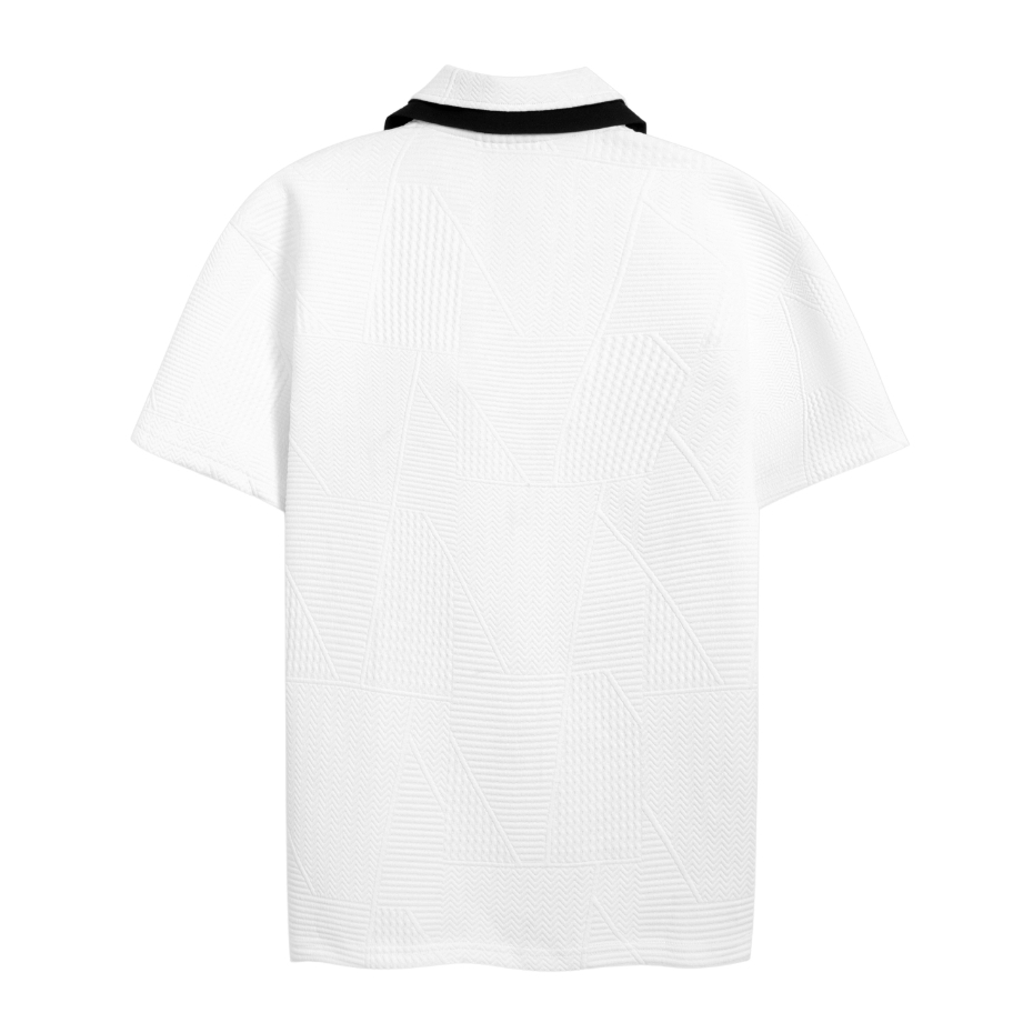Áo polo nam CHILLTONE thu đông vải cotton 3D Vân Nổi Trẻ Trung, Năng Động, Lịch Lãm - SHINGHAI