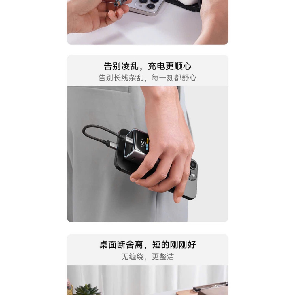 Cáp Cuktech C to C 15cm Tiện Lợi 6A 240W CTC615S CMC610 CMC615 - Bảo Hành 18 Tháng. | BigBuy360 - bigbuy360.vn