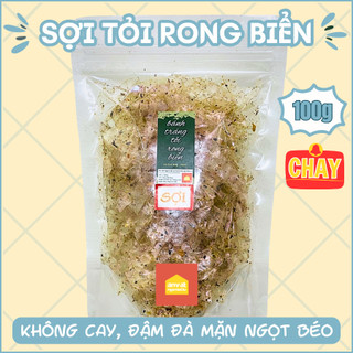 BÁNH TRÁNG SỢI TỎI RONG BIỂN - Cay rất nhẹ, thơm tỏi, nhiều rong biển - Ăn Vặt Ngon Lắc Lư