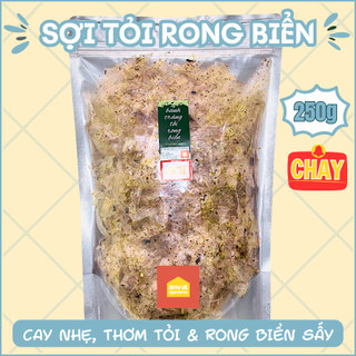 BÁNH TRÁNG SỢI TỎI RONG BIỂN - Cay rất nhẹ, thơm tỏi, nhiều rong biển - Ăn Vặt Ngon Lắc Lư