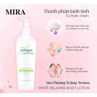 SỮA DƯỠNG TRẮNG DA AROMA 480ml A469