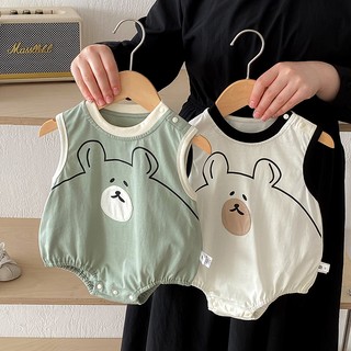 Body Chip Cho Bé, Bodysuit Ba Lỗ Sát Nách Cotton Cao Cấp Mùa Hè Cho Bé Trai Bé Gái 3-12kg PL06