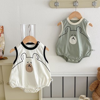 Body Chip Cho Bé, Bodysuit Ba Lỗ Sát Nách Cotton Cao Cấp Mùa Hè Cho Bé Trai Bé Gái 3-12kg PL06