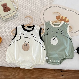 Body Chip Cho Bé, Bodysuit Ba Lỗ Sát Nách Cotton Cao Cấp Mùa Hè Cho Bé Trai Bé Gái 3-12kg PL06