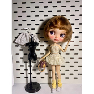 Set áo ống kèm chân váy bí size blythe,ob24