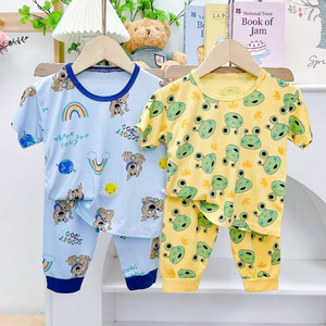 Bộ Cộc Quần Dài Thun Lanh cho bé từ 6 -16kg may rộng rãi, vải mềm mát co giãn tốt - MS91