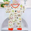 Bộ Cộc Quần Dài Thun Lanh cho bé từ 6 -16kg may rộng rãi, vải mềm mát co giãn tốt - MS91