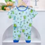 Bộ Cộc Quần Dài Thun Lanh cho bé từ 6 -16kg may rộng rãi, vải mềm mát co giãn tốt - MS91