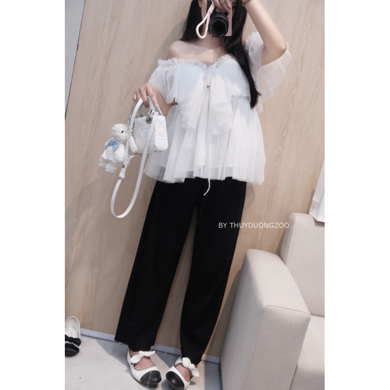 THUYDUONGZOO - QUẦN ỐNG SUÔNG LEN TĂM DÀY VỪA ( ảnh shop chụp )