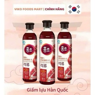 GIẤM HỮU CƠ HONGCHO HÀN QUỐC DUNG TÍCH 900ML/500ML