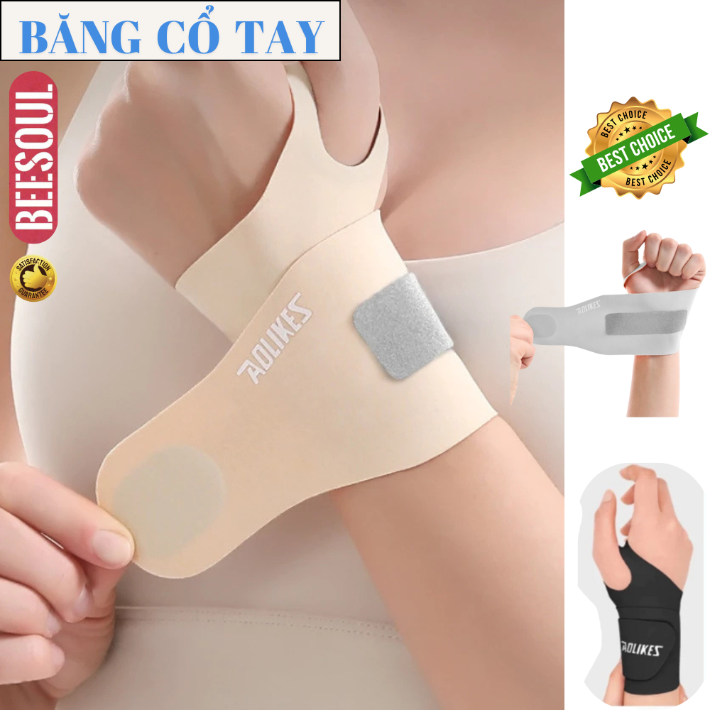 Băng quấn Cổ Tay Chống Chấn Thương Aolikes Siêu Mỏng Hỗ Trợ Giảm Đau Viêm Khớp Chuyên Dụng 1 Chiếc