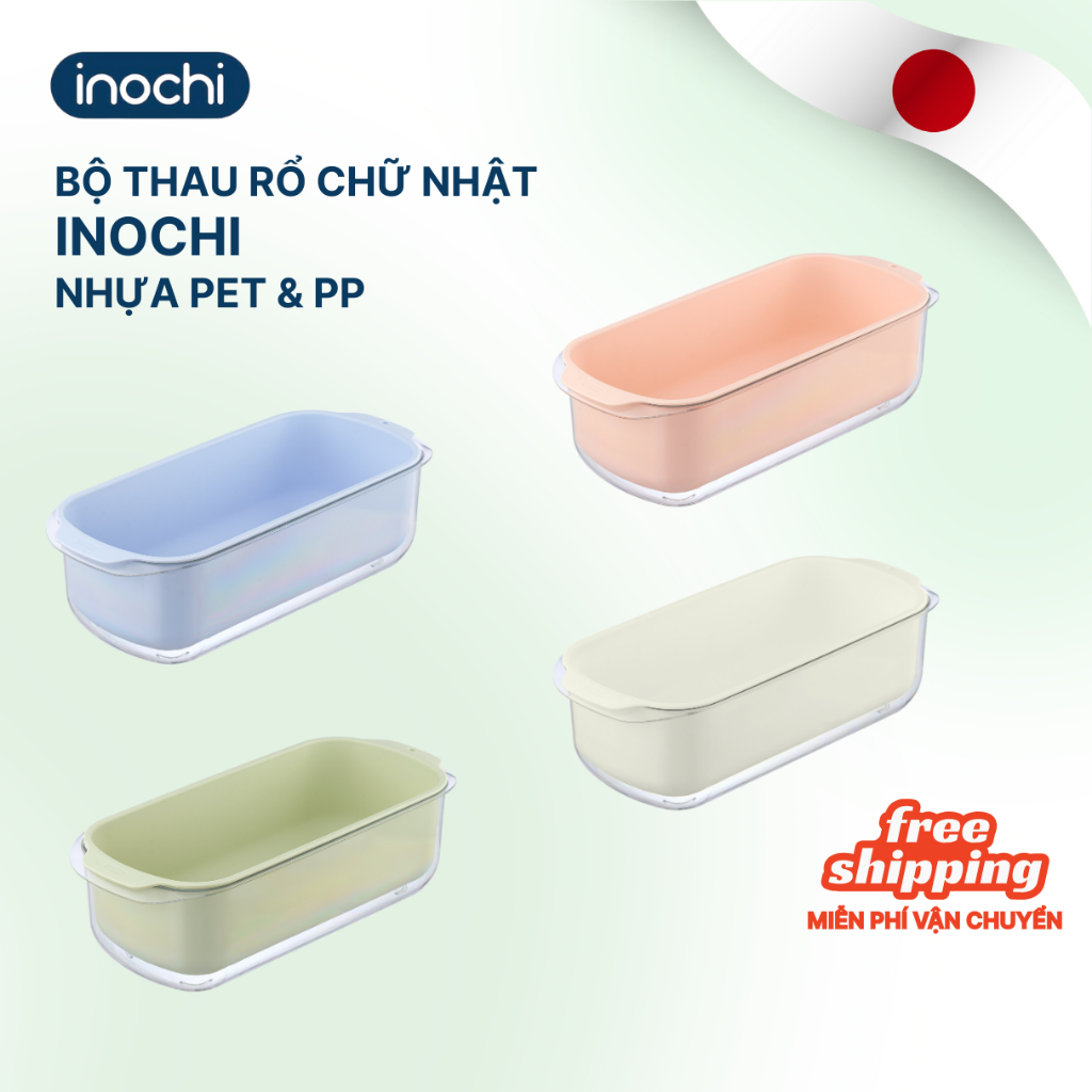 Bộ Thau rổ CHỮ NHẬT YoKo Inochi Sự Lựa Chọn Hoàn Hảo Cho Không Gian Bếp Hiện Đại