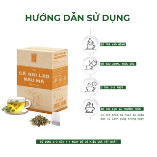 [MÁT GAN] Combo 3 Hộp Trà Cà Gai Leo Rau Má - Tốt Cho Gan, Đẹp Da - Tiệm Trà Việt - 90 gói