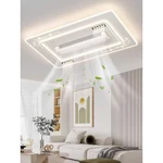 Quạt Đèn Ốp Trần Có Quạt Điều Hoà Không Cánh - Xoay 180 Độ - 6 Tốc Độ Gió - 3 Chế Độ Ánh Sáng - Điều Khiển Từ Xa — ảnh 1